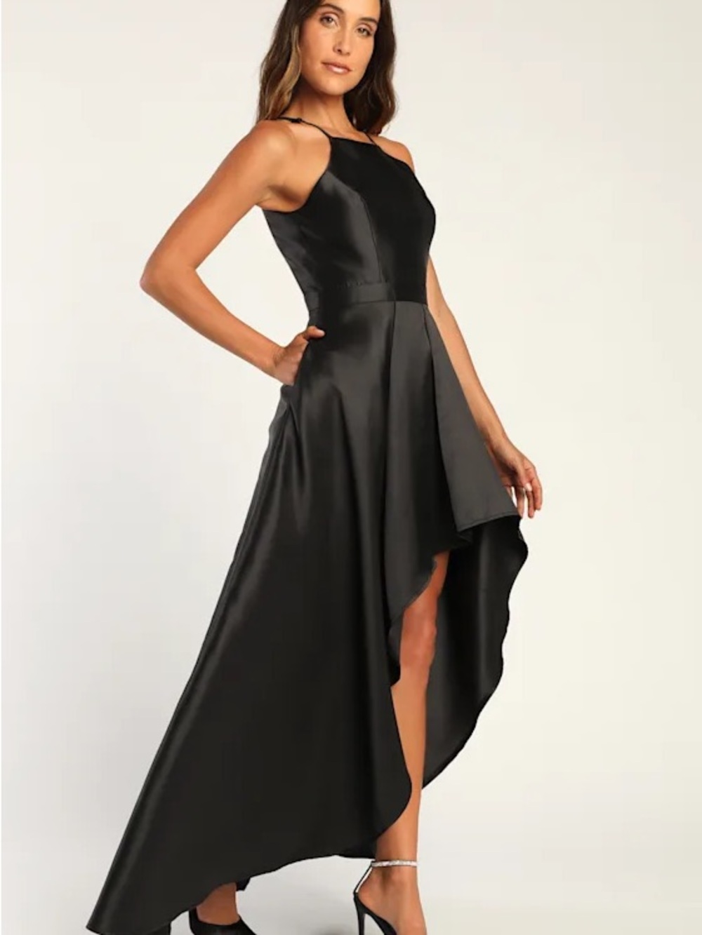Lulus Broadway Show Black High-Low Gown | $70 MSRP - Picture 3 of 6